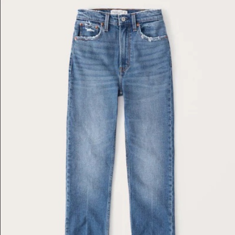 Abercrombie ankle straight leg jeans